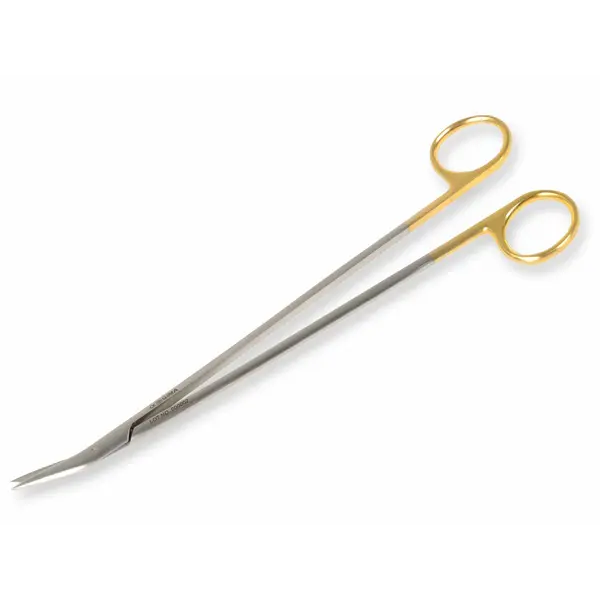 GOLD ŠKARE PO DEBAKEY POTTS SMITHU - 23 cm - kut od 25°