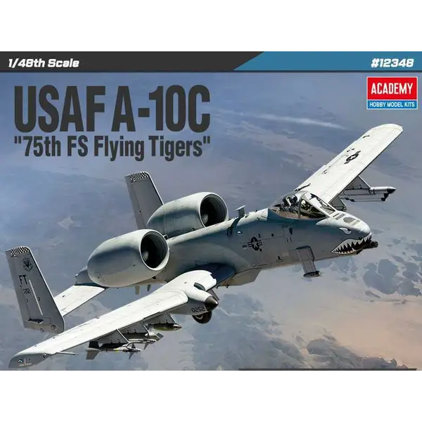 Komplet modela aviona 12348 - USAF A-10C "75th FS Flying Tigers"