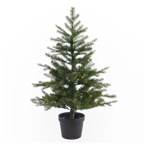 BOR09  90cm Grandis LED u posudi zeleni PE/PVC d63cm 313grančica/80L